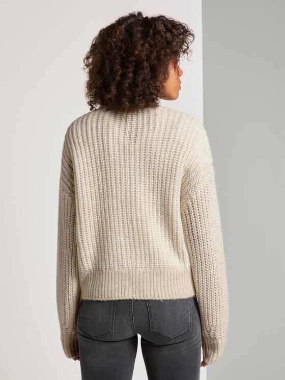 Cardigan in Ripp-Optik - Frauen - desert sand melange Cardigan in Ripp-Optik - Frauen - desert sand melange - 2 - TOM TAILOR