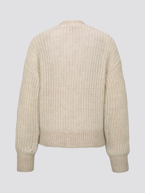 Cardigan in Ripp-Optik - Frauen - desert sand melange Cardigan in Ripp-Optik - Frauen - desert sand melange - 8 - TOM TAILOR
