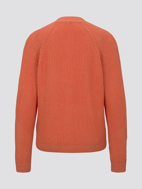 Cardigan aus Strick - Frauen - Fusion Coral Cardigan aus Strick - Frauen - Fusion Coral - 8 - TOM TAILOR
