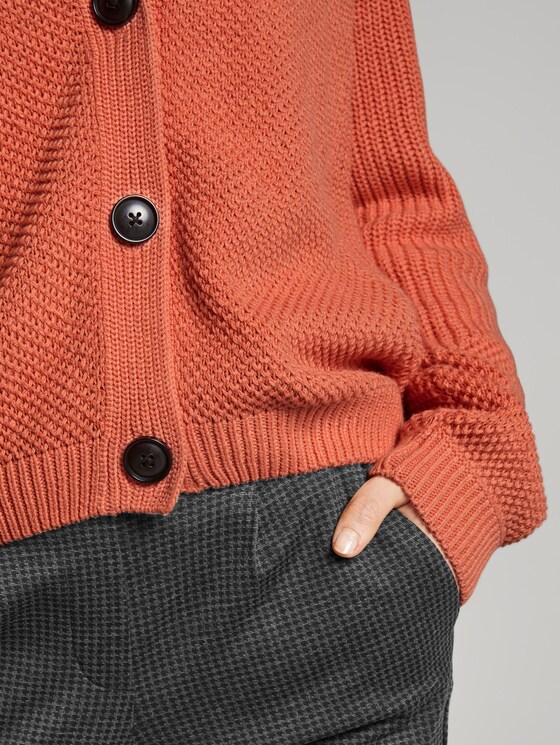 Cardigan aus Strick - Frauen - Fusion Coral Cardigan aus Strick - Frauen - Fusion Coral - 9 - TOM TAILOR
