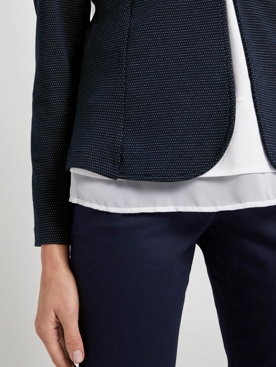 strukturierter Blazer - Frauen - navy dotted fabric strukturierter Blazer - Frauen - navy dotted fabric - 10 - TOM TAILOR