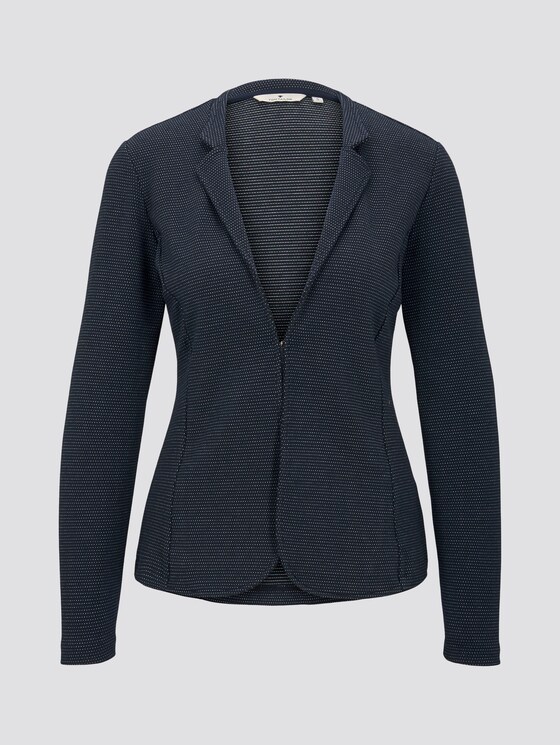 strukturierter Blazer - Frauen - navy dotted fabric strukturierter Blazer - Frauen - navy dotted fabric - 7 - TOM TAILOR
