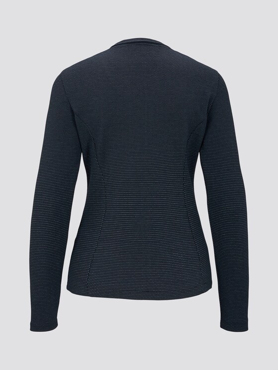strukturierter Blazer - Frauen - navy dotted fabric strukturierter Blazer - Frauen - navy dotted fabric - 8 - TOM TAILOR