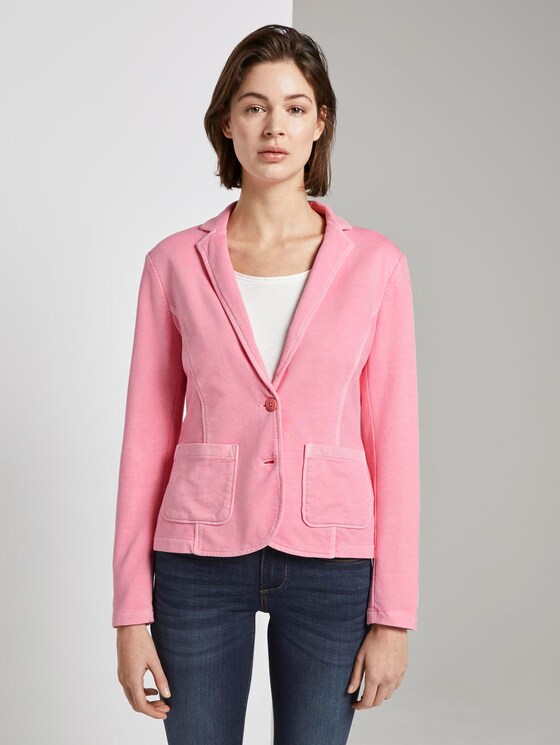 Sweat-Blazer mit Farbwaschung - Frauen - antique blush pink Sweat-Blazer mit Farbwaschung - Frauen - antique blush pink - 1 - TOM TAILOR