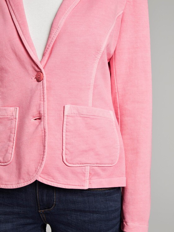 Sweat-Blazer mit Farbwaschung - Frauen - antique blush pink Sweat-Blazer mit Farbwaschung - Frauen - antique blush pink - 9 - TOM TAILOR