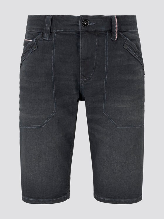 Josh Regular Slim Jeans-Bermuda-Shorts - Männer - clean dark stone black denim Josh Regular Slim Jeans-Bermuda-Shorts - Männer - clean dark stone black denim - 7 - TOM TAILOR