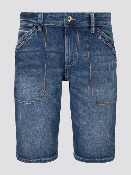 Josh Regular Slim Jeans-Bermuda-Shorts - Männer - mid stone wash denim Josh Regular Slim Jeans-Bermuda-Shorts - Männer - mid stone wash denim - 7 - TOM TAILOR