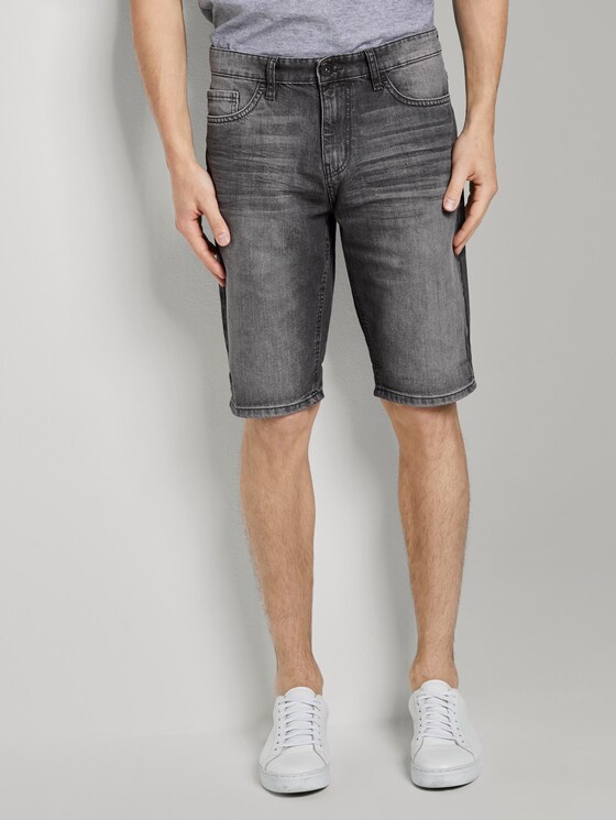 Josh Regular Slim Jeans-Shorts in Vintage-Waschung - Männer - grey denim Josh Regular Slim Jeans-Shorts in Vintage-Waschung - Männer - grey denim - 1 - TOM TAILOR