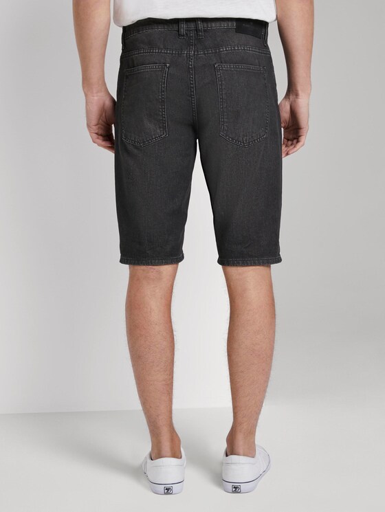 Josh Regular Slim Jeans-Shorts in Vintage-Waschung - Männer - black stone wash denim Josh Regular Slim Jeans-Shorts in Vintage-Waschung - Männer - black stone wash denim - 2 - TOM TAILOR