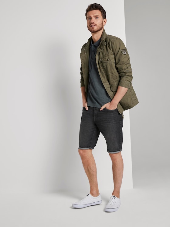 Josh Regular Slim Jeans-Shorts in Vintage-Waschung - Männer - black stone wash denim Josh Regular Slim Jeans-Shorts in Vintage-Waschung - Männer - black stone wash denim - 3 - TOM TAILOR