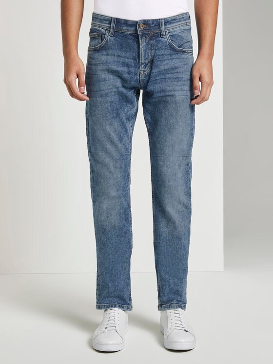 Aedan straight jeans - Men - Super Stone Blue Denim Aedan straight jeans - Men - Super Stone Blue Denim - 1 - TOM TAILOR Denim