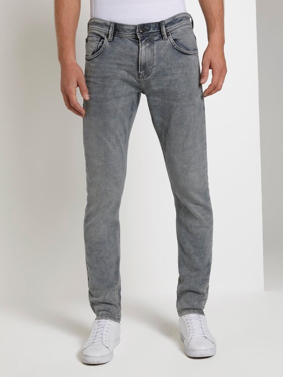 Piers Slim Jeans - Männer - used bleached grey denim Piers Slim Jeans - Männer - used bleached grey denim - 1 - TOM TAILOR Denim