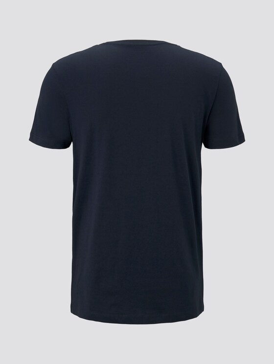 T-Shirt mit Print - Männer - Sky Captain Blue T-Shirt mit Print - Männer - Sky Captain Blue - 8 - TOM TAILOR Denim
