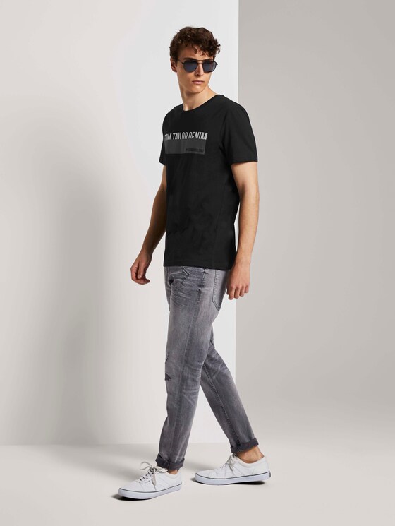 T-Shirt mit Print - Männer - deep black T-Shirt mit Print - Männer - deep black - 3 - TOM TAILOR Denim