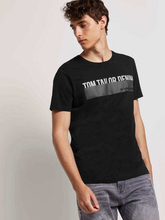 T-Shirt mit Print - Männer - deep black T-Shirt mit Print - Männer - deep black - 5 - TOM TAILOR Denim