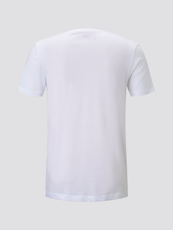 T-Shirt mit Print - Männer - White T-Shirt mit Print - Männer - White - 8 - TOM TAILOR Denim