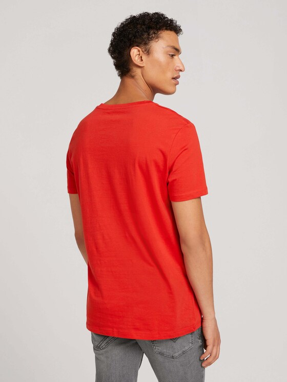 T-Shirt mit Print - Männer - blood orange T-Shirt mit Print - Männer - blood orange - 2 - TOM TAILOR Denim