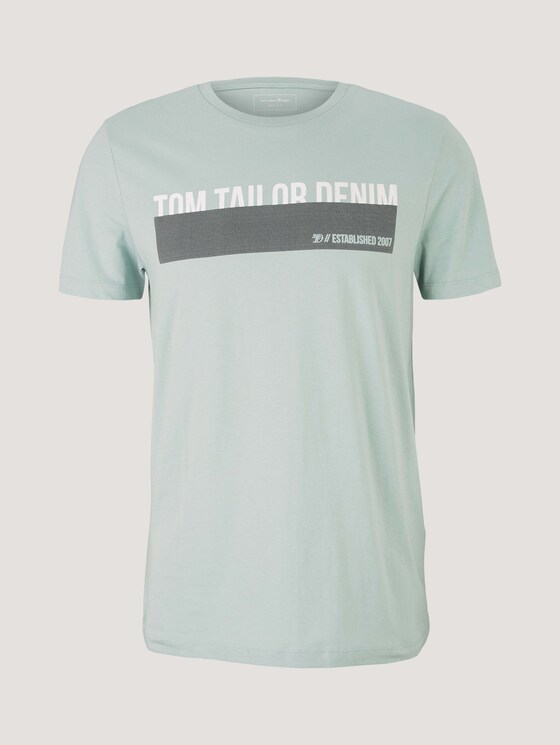 T-Shirt mit Print - Männer - white moss T-Shirt mit Print - Männer - white moss - 7 - TOM TAILOR Denim