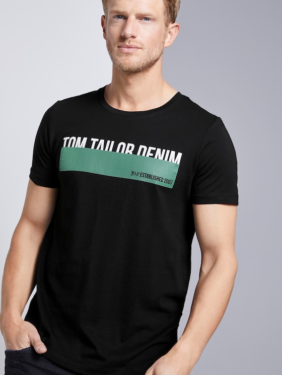 T-Shirt mit Print - Männer - Black T-Shirt mit Print - Männer - Black - 5 - TOM TAILOR Denim