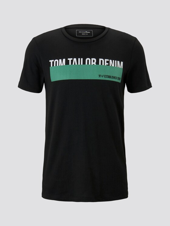 T-Shirt mit Print - Männer - Black T-Shirt mit Print - Männer - Black - 7 - TOM TAILOR Denim