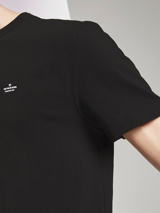 Schlichtes T-Shirt - Männer - Black Schlichtes T-Shirt - Männer - Black - 10 - TOM TAILOR Denim