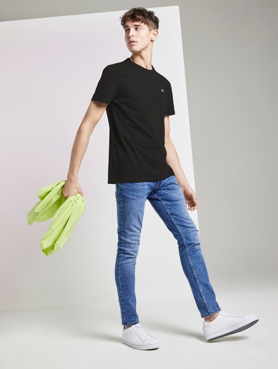 Schlichtes T-Shirt - Männer - Black Schlichtes T-Shirt - Männer - Black - 3 - TOM TAILOR Denim