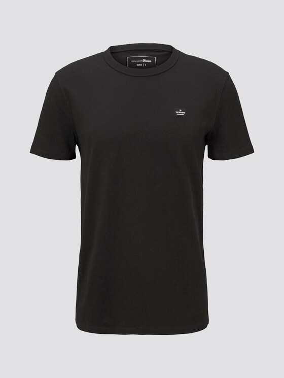 Schlichtes T-Shirt - Männer - Black Schlichtes T-Shirt - Männer - Black - 7 - TOM TAILOR Denim