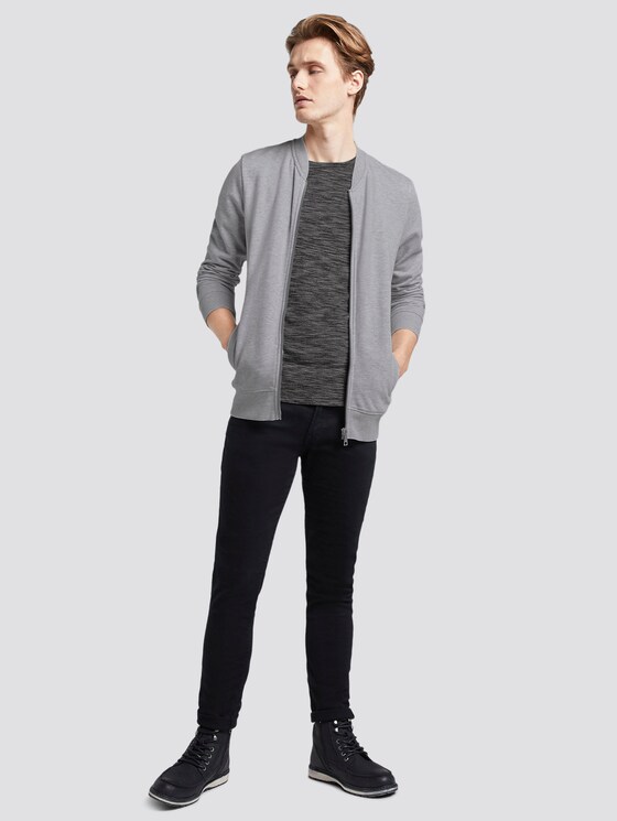T-Shirt mit schlichtem Print - Männer - Black Non-Solid T-Shirt mit schlichtem Print - Männer - Black Non-Solid - 3 - TOM TAILOR Denim
