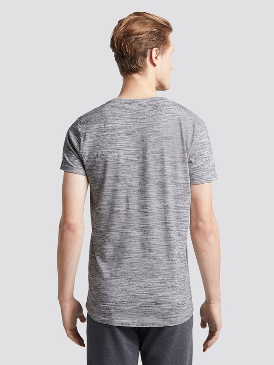 T-Shirt mit schlichtem Print - Männer - white new space dye T-Shirt mit schlichtem Print - Männer - white new space dye - 2 - TOM TAILOR Denim