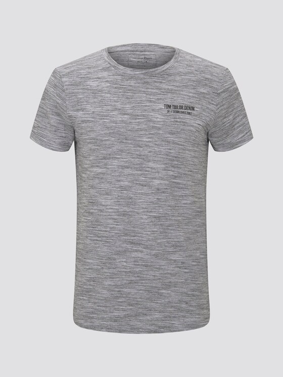 T-Shirt mit schlichtem Print - Männer - white new space dye T-Shirt mit schlichtem Print - Männer - white new space dye - 7 - TOM TAILOR Denim
