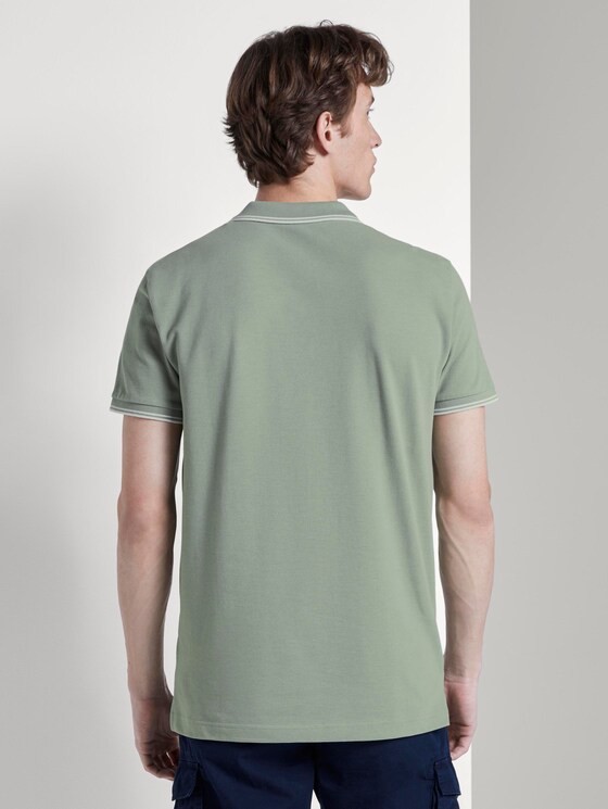 Strukturiertes Poloshirt - Männer - Dusty Leave Green Strukturiertes Poloshirt - Männer - Dusty Leave Green - 2 - TOM TAILOR Denim