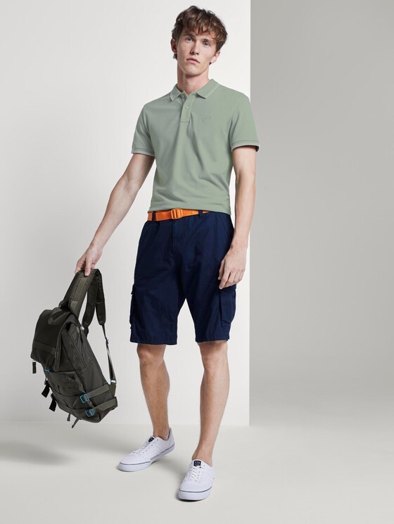 Strukturiertes Poloshirt - Männer - Dusty Leave Green Strukturiertes Poloshirt - Männer - Dusty Leave Green - 3 - TOM TAILOR Denim