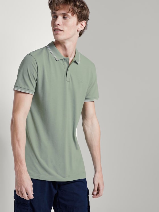 Strukturiertes Poloshirt - Männer - Dusty Leave Green Strukturiertes Poloshirt - Männer - Dusty Leave Green - 5 - TOM TAILOR Denim