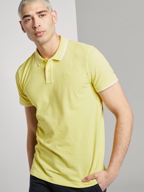 Strukturiertes Poloshirt - Männer - canary light Strukturiertes Poloshirt - Männer - canary light - 5 - TOM TAILOR Denim