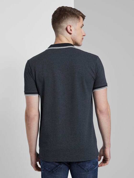 Strukturiertes Poloshirt - Männer - Sky Captain Blue Non-Solid Strukturiertes Poloshirt - Männer - Sky Captain Blue Non-Solid - 2 - TOM TAILOR Denim