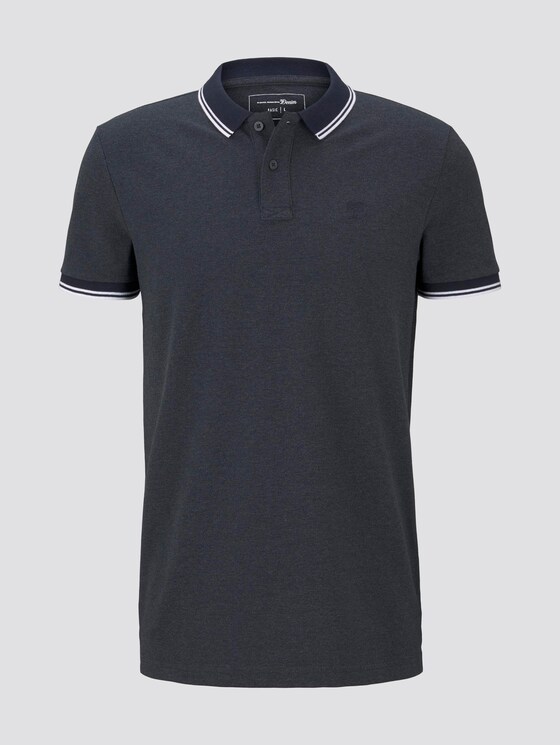 Strukturiertes Poloshirt - Männer - Sky Captain Blue Non-Solid Strukturiertes Poloshirt - Männer - Sky Captain Blue Non-Solid - 7 - TOM TAILOR Denim