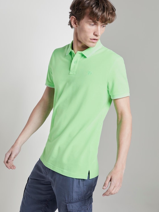Strukturiertes Poloshirt - Männer - lime green Strukturiertes Poloshirt - Männer - lime green - 5 - TOM TAILOR Denim