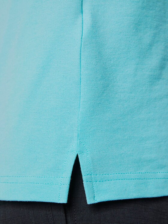 Textured polo shirt - Men - soft blue sky Textured polo shirt - Men - soft blue sky - 10 - TOM TAILOR Denim
