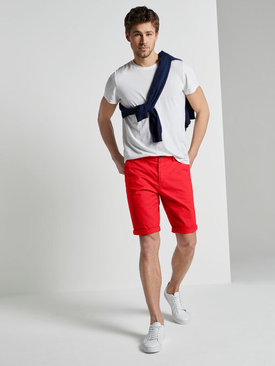 Josh Regular Slim Chino-Shorts - Männer - brilliant red Josh Regular Slim Chino-Shorts - Männer - brilliant red - 3 - TOM TAILOR