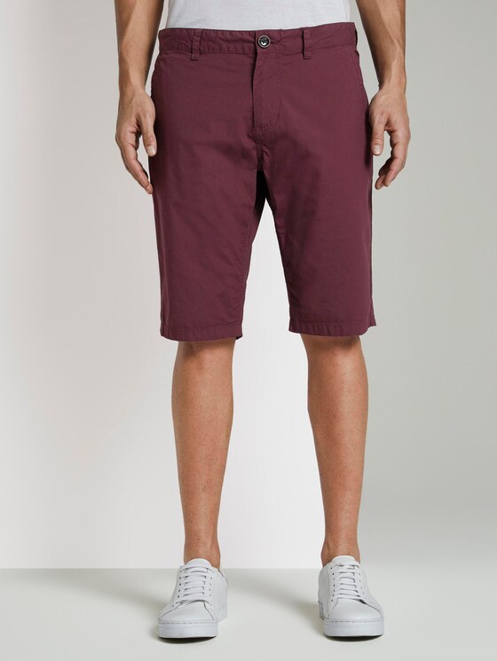 Josh Regular Slim Chino-Shorts - Männer - bordeaux red Josh Regular Slim Chino-Shorts - Männer - bordeaux red - 1 - TOM TAILOR