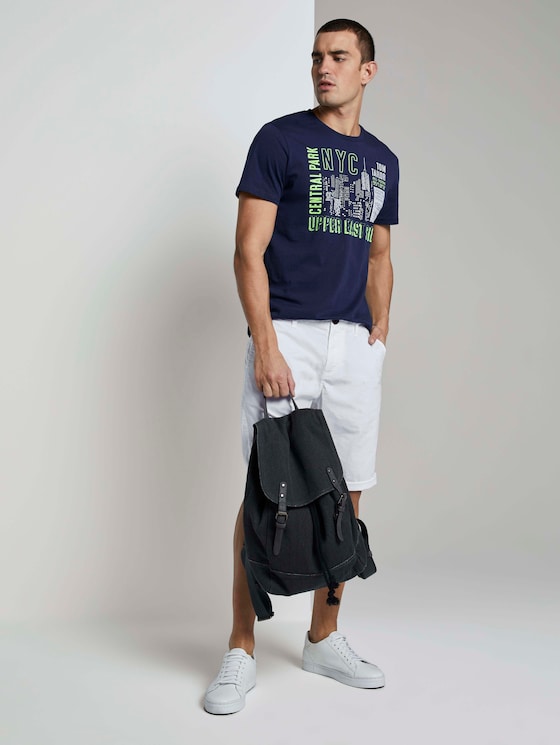 Josh Regular Slim Chino-Shorts - Männer - White Josh Regular Slim Chino-Shorts - Männer - White - 3 - TOM TAILOR