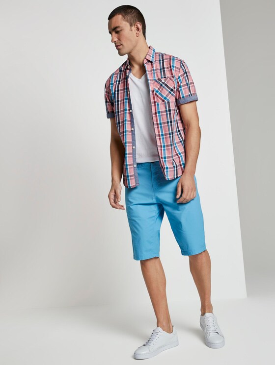 Josh Regular Slim Chino-Shorts - Männer - soft cloud blue Josh Regular Slim Chino-Shorts - Männer - soft cloud blue - 3 - TOM TAILOR