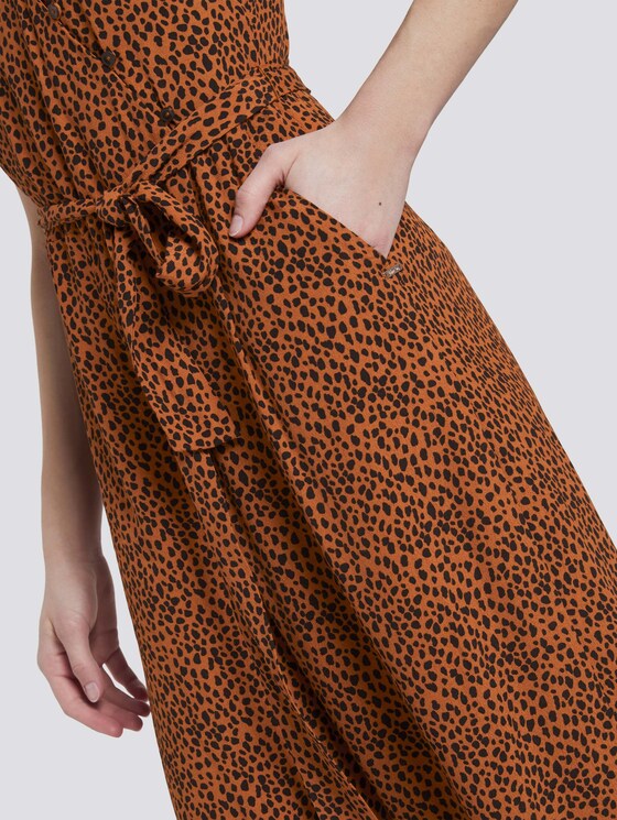 Jumpsuit mit Wickeldetail - Frauen - brown leo print Jumpsuit mit Wickeldetail - Frauen - brown leo print - 10 - TOM TAILOR Denim