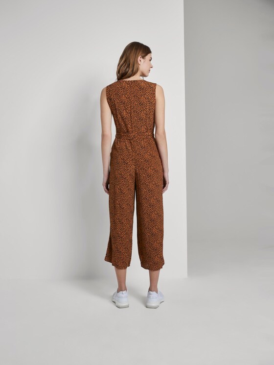 Jumpsuit mit Wickeldetail - Frauen - brown leo print Jumpsuit mit Wickeldetail - Frauen - brown leo print - 2 - TOM TAILOR Denim