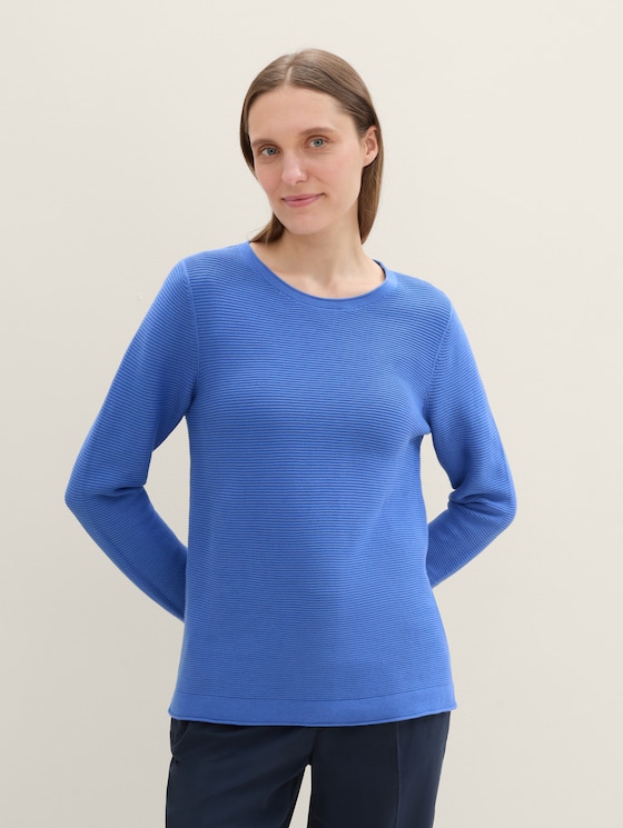 Pull en coton biologique par Women, Preppy Jean Blue