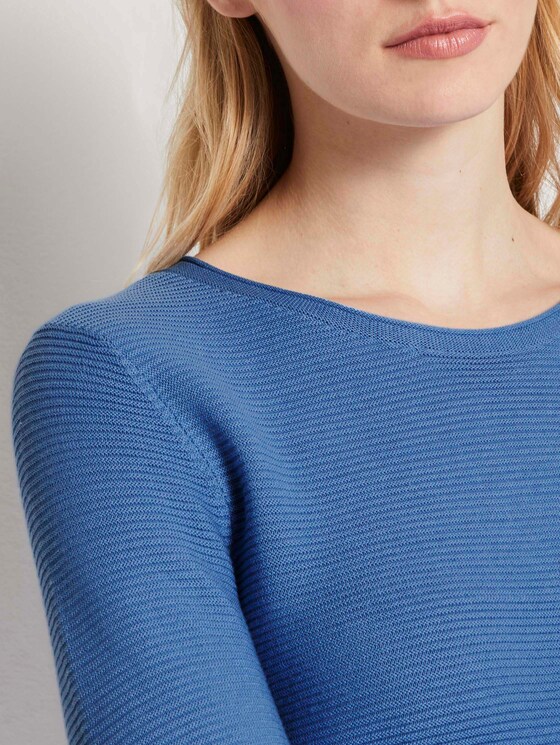 Strickpullover mit Rundhalsausschnitt - Frauen - Soft Charming Blue Strickpullover mit Rundhalsausschnitt - Frauen - Soft Charming Blue - 10 - TOM TAILOR