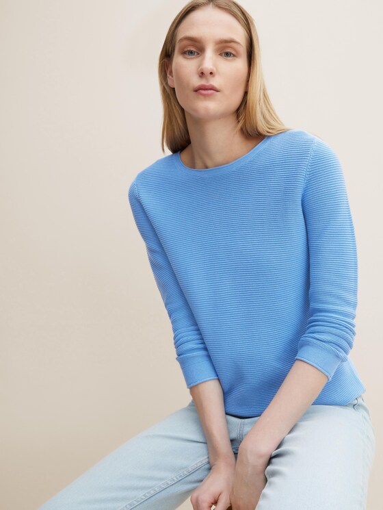 Strickpullover mit Rundhalsausschnitt