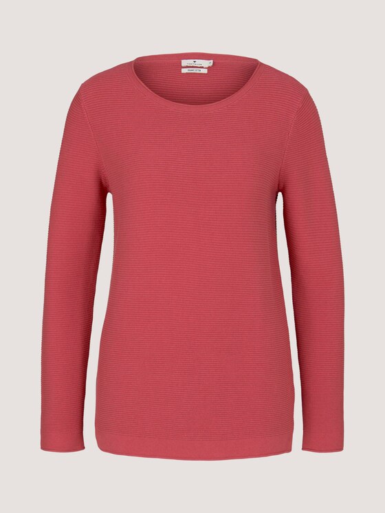 Strickpullover mit Rundhalsausschnitt - Frauen - cozy pink Strickpullover mit Rundhalsausschnitt - Frauen - cozy pink - 7 - TOM TAILOR