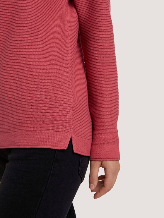 Strickpullover mit Rundhalsausschnitt - Frauen - cozy pink Strickpullover mit Rundhalsausschnitt - Frauen - cozy pink - 9 - TOM TAILOR