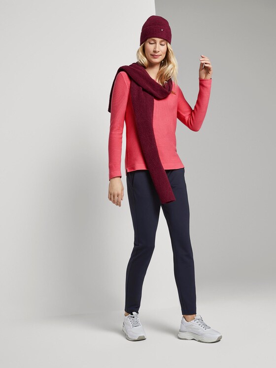 Strickpullover mit Rundhalsausschnitt - Frauen - charming pink Strickpullover mit Rundhalsausschnitt - Frauen - charming pink - 3 - TOM TAILOR